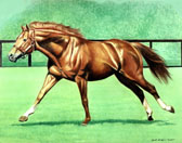 Thoroughbred, Equine Art - Secretariat